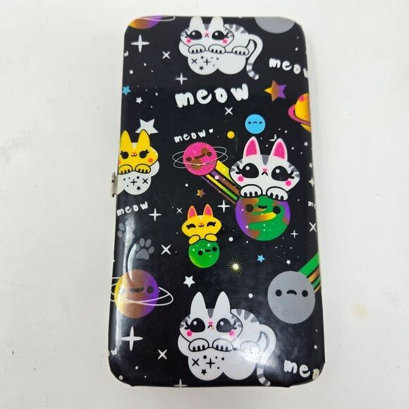 LOUNGEFLY Clutch Wallet Space Kitty Kittens Outterspace - Picture 3 of 10